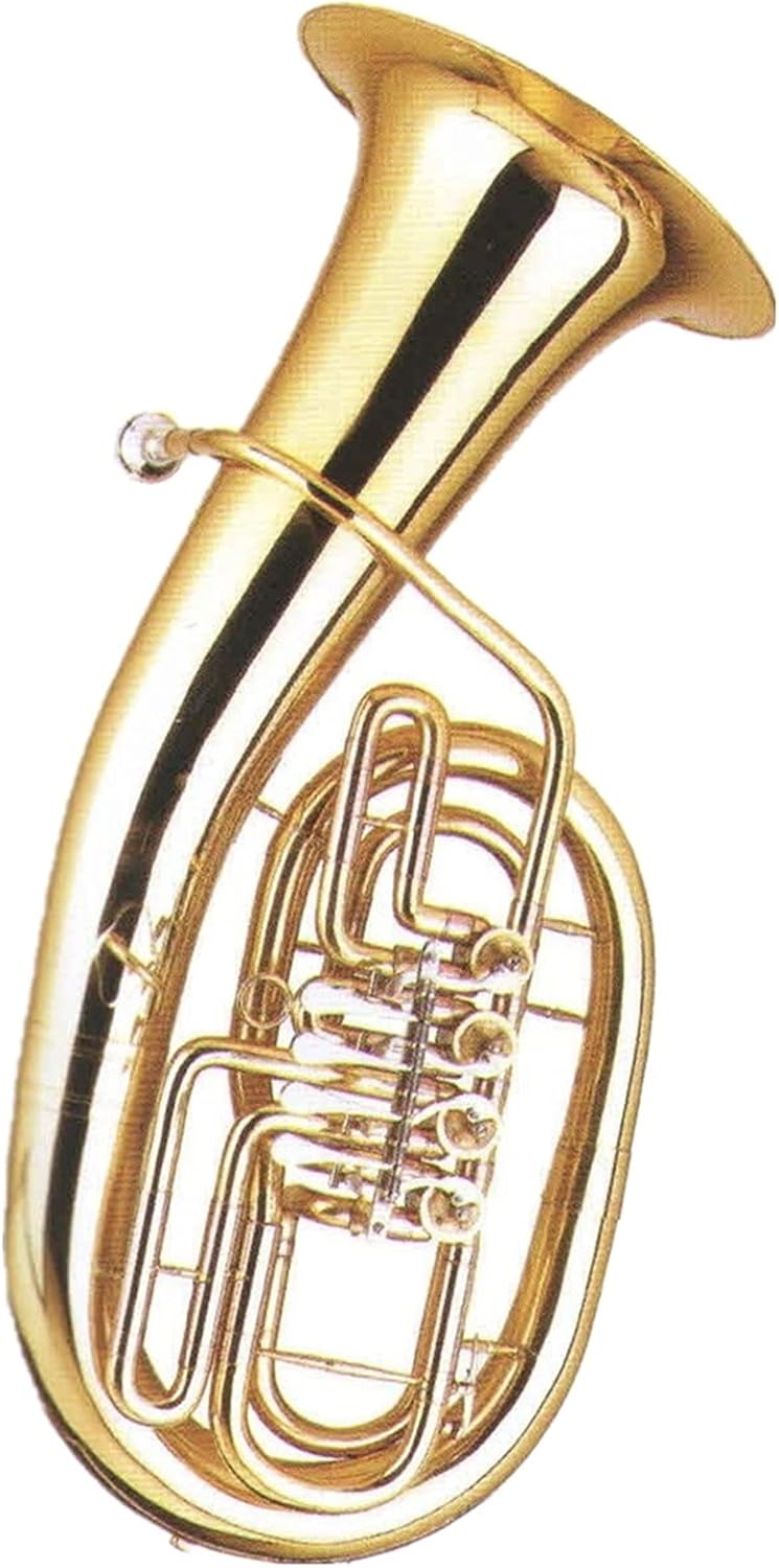 Gold Lacquer High Grade Euphonium 4 Rotary Keys Student Euphonium