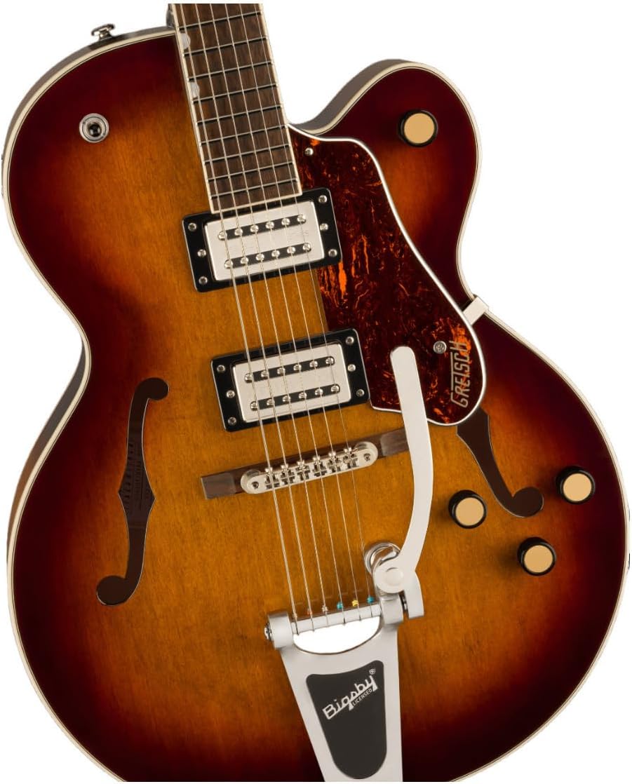 Gretsch G2420T Streamliner 6-String Electric Guitar (Havana Burst) Bundle with Gretsch G2420T Tweed Hard Shell Case (Brown) (2 Items)