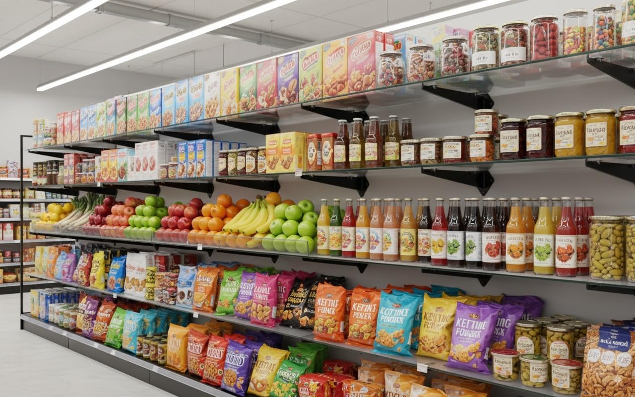 WISDOMFUR 5-Pack Tempered Glass Shelf Panels – 14