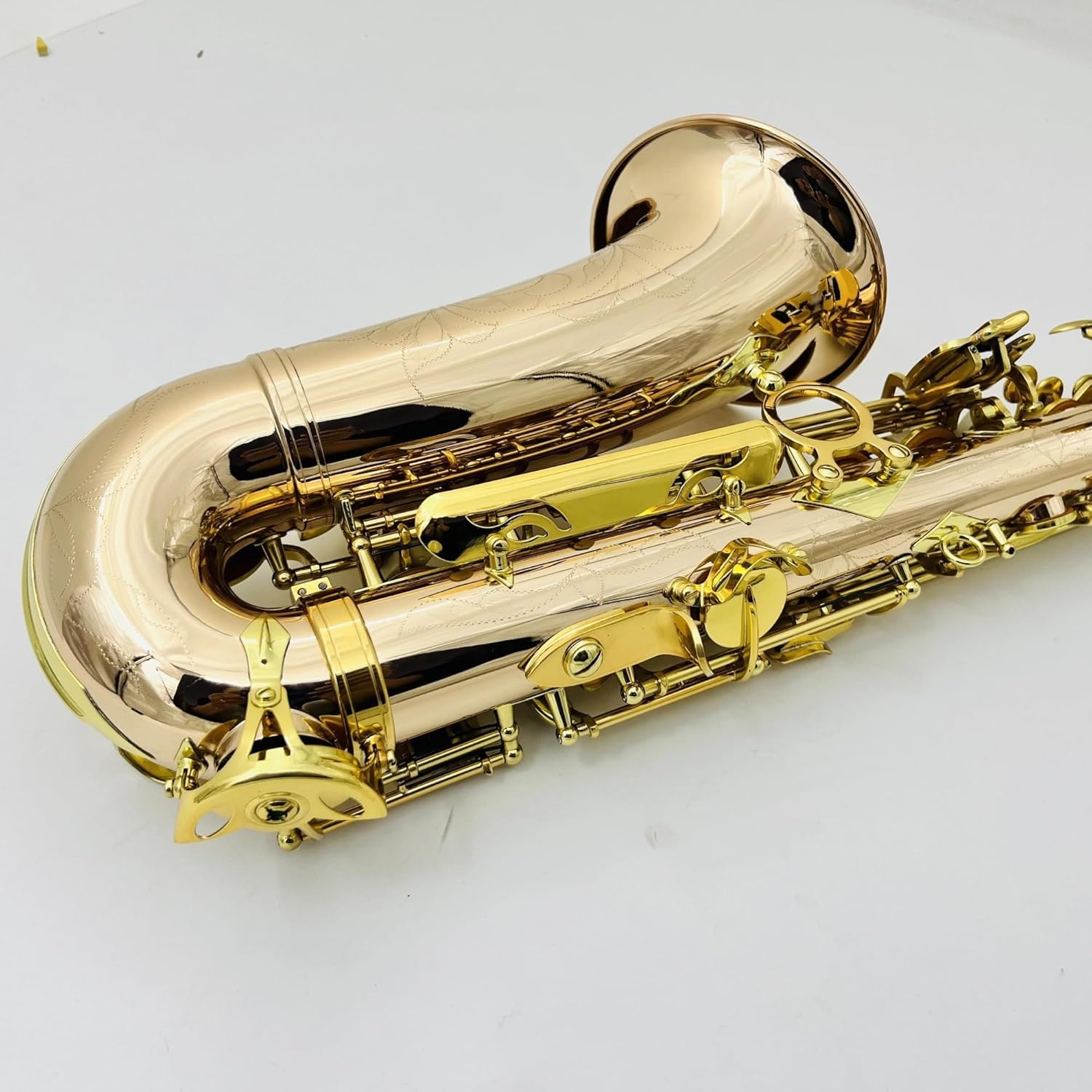 VBDEFRT Woodwind Instruments Alto Saxophone Eb Copper Sax Professional Musical Instrument With Case Accessories Set (Color : Army green)