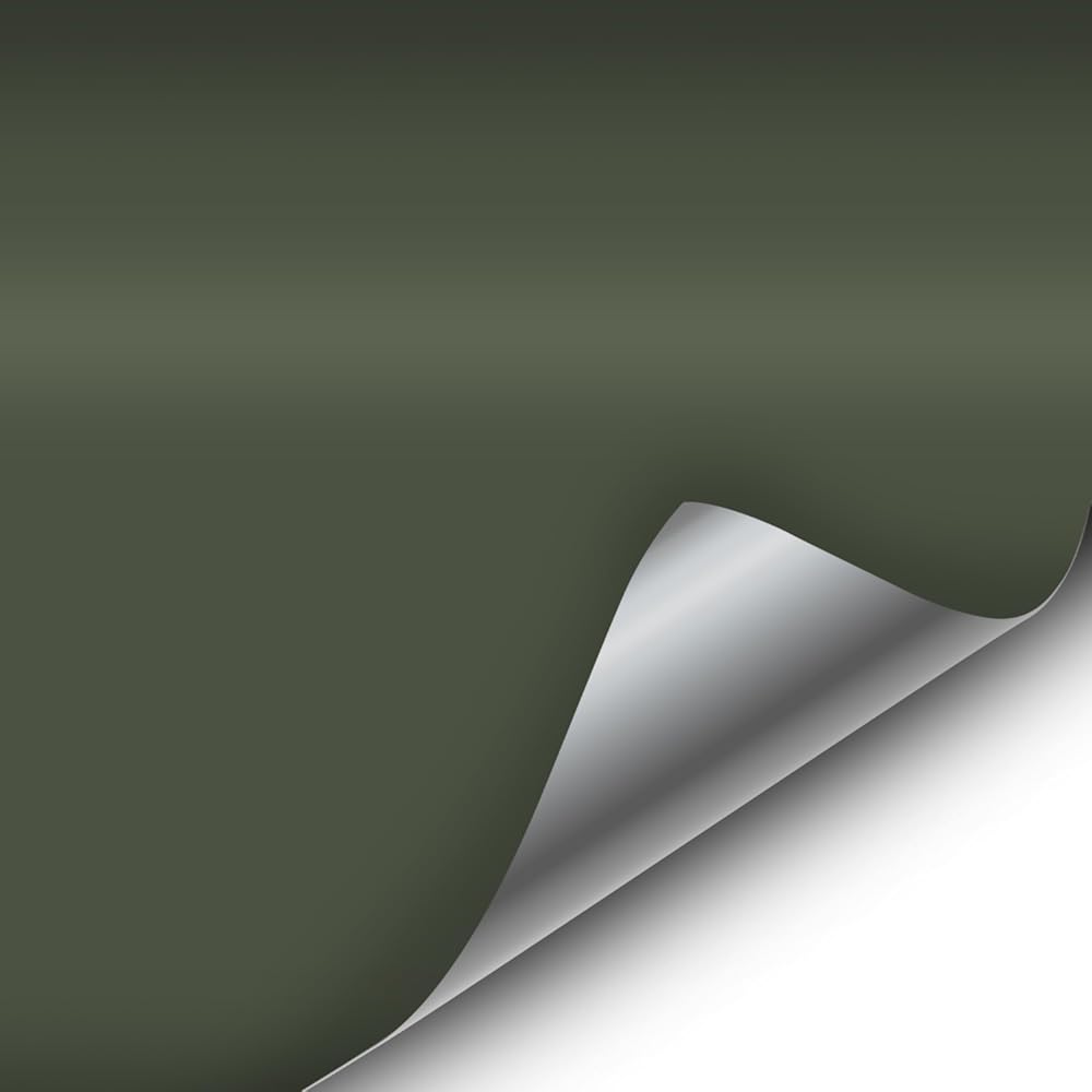 VViViD Matte Military Army Green 5ft x 10ft 50sq ft Cast Vinyl Bubble-Free Car Wrap Interior
