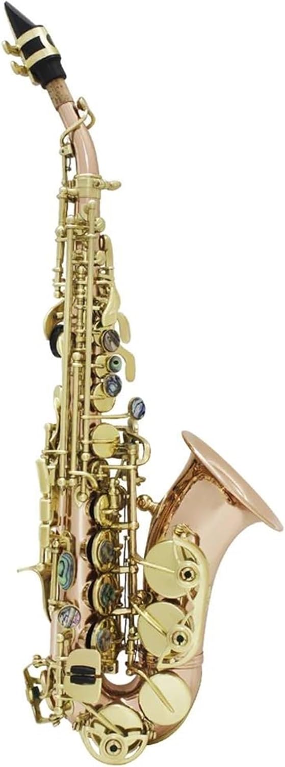 Beginner saxophone Soprano Saxophone Phosphor Copper Gold-Plated Bb B Flat Sax Saxfone Woodwind Musical With Saxophone Accessories