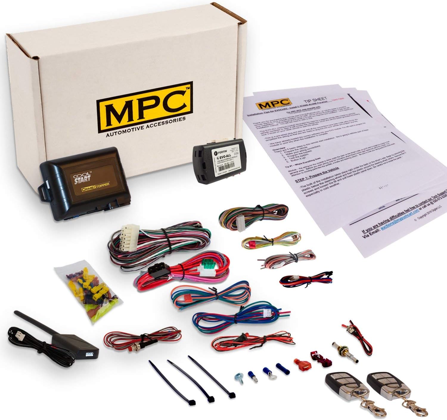 MPC Complete Remote Start Kit Compatible with Honda Odyssey 2005-2010 - (2) 5 Button Remotes