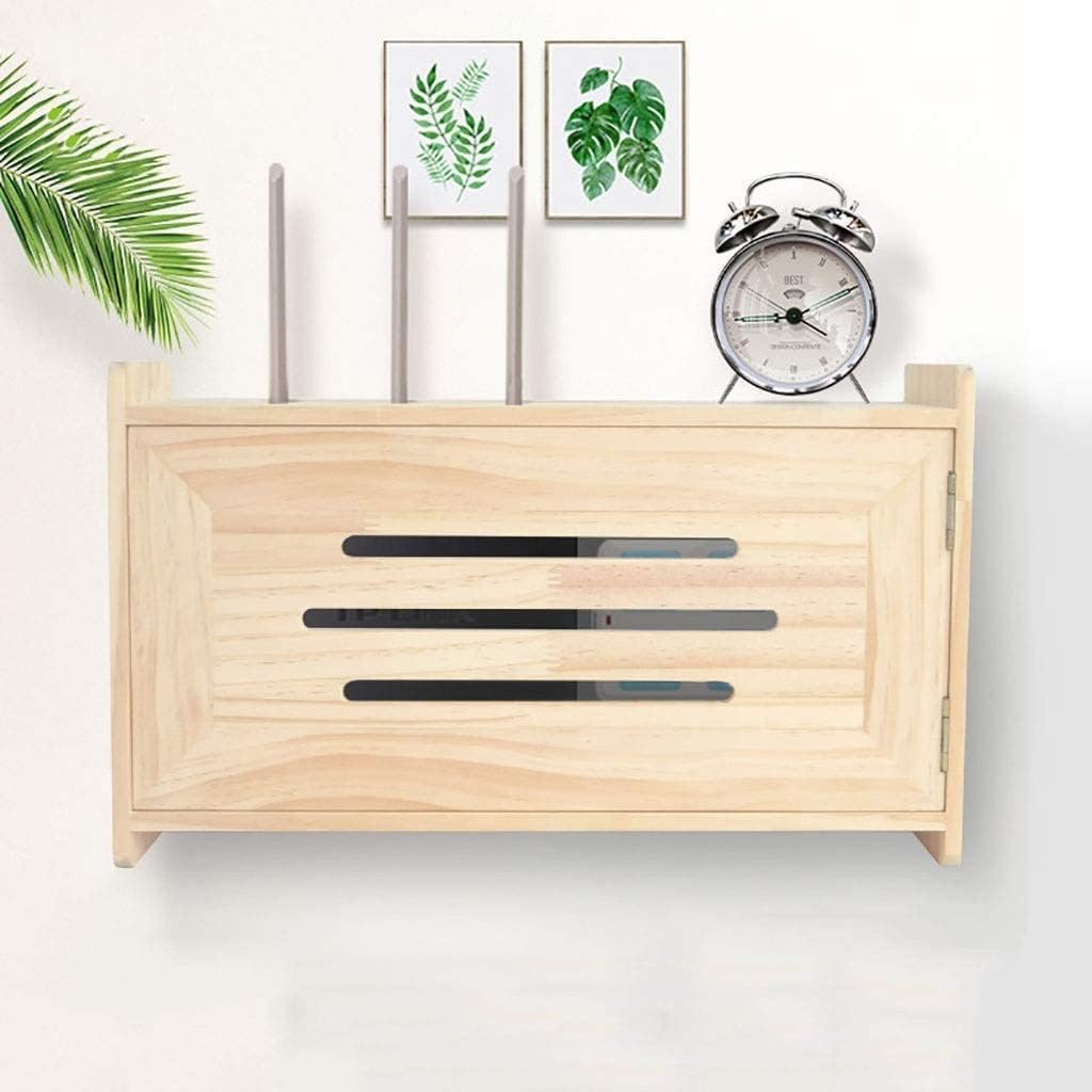 Wireless Router Storage Shelf TV Wall Frame Floating Set Shelf Set-top Box Router Player DVD Playback Bookshelf Photo Toy Game Machine Vase Storage Box 40 * 12 * 24 Cm Storage Shelf