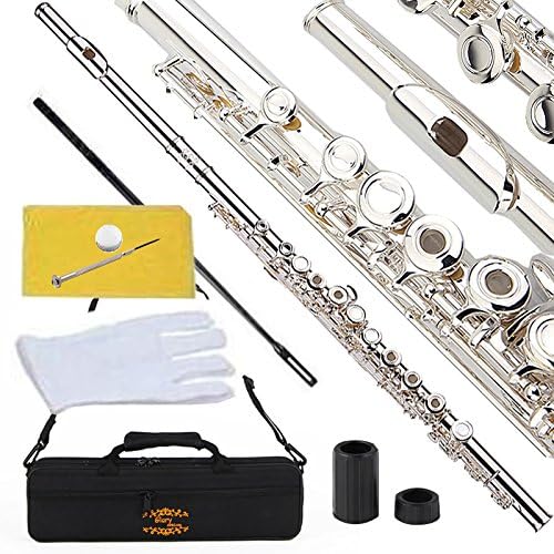 Glory Silver Plated Intermediate 16 Keys Open/Closed Hole C Flute