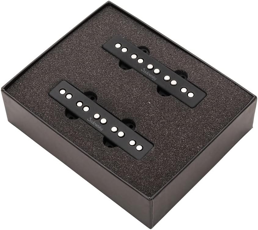 Sadowsky J/J-Style Bass Pickup Set (Alnico V/Alnico III), Noise-Cancelling, Split Coil, 5-String - Bridge & Neck (SAC PU J5 S NC)