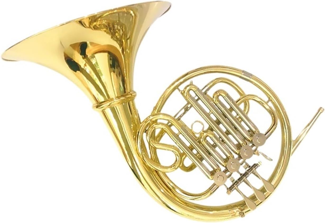 Brass French Horn French Horn Instrument B Flat Removable French Horn Four-button B Flat/F Single French Horn