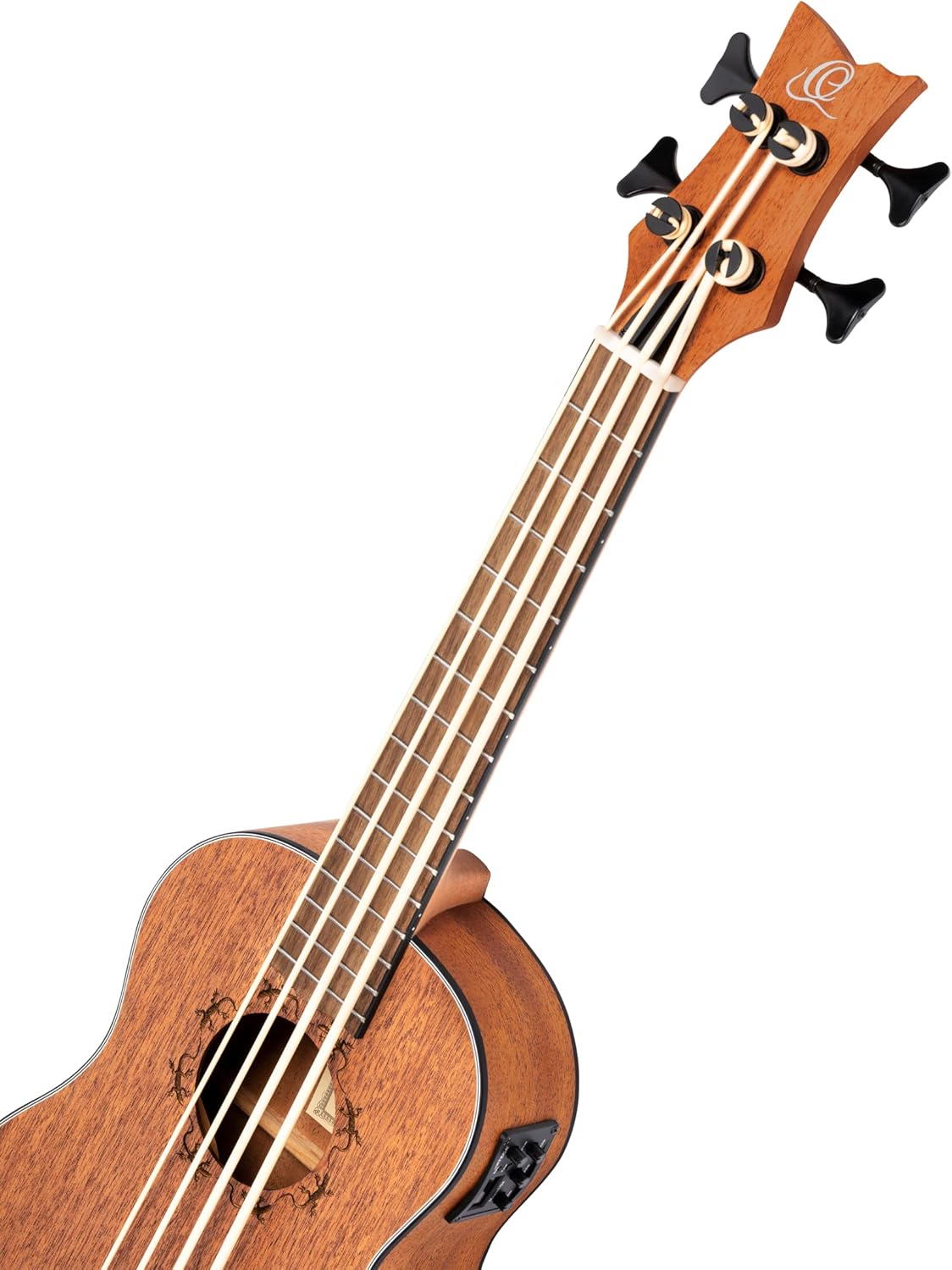 Lizard Series Left-Handed Acoustic-Electric Uke-Bass w/Bag