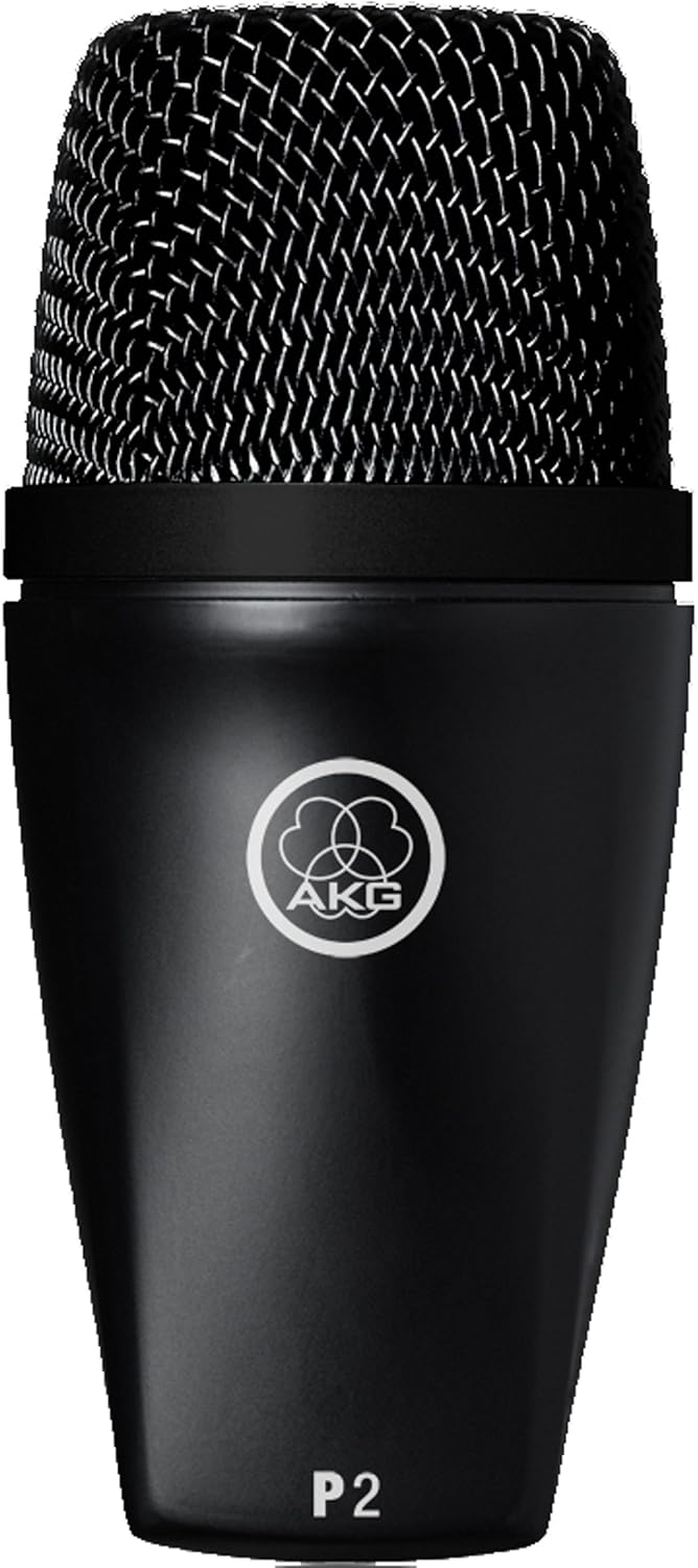 AKG Pro Audio P2 High-Performance Dynamic Bass Microphone, Black