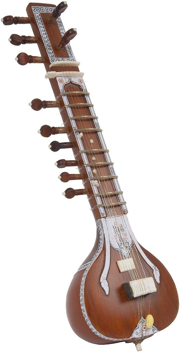Handcrafted Miniature Sitar Tiny for Show Piece or Gift to Musician Friend