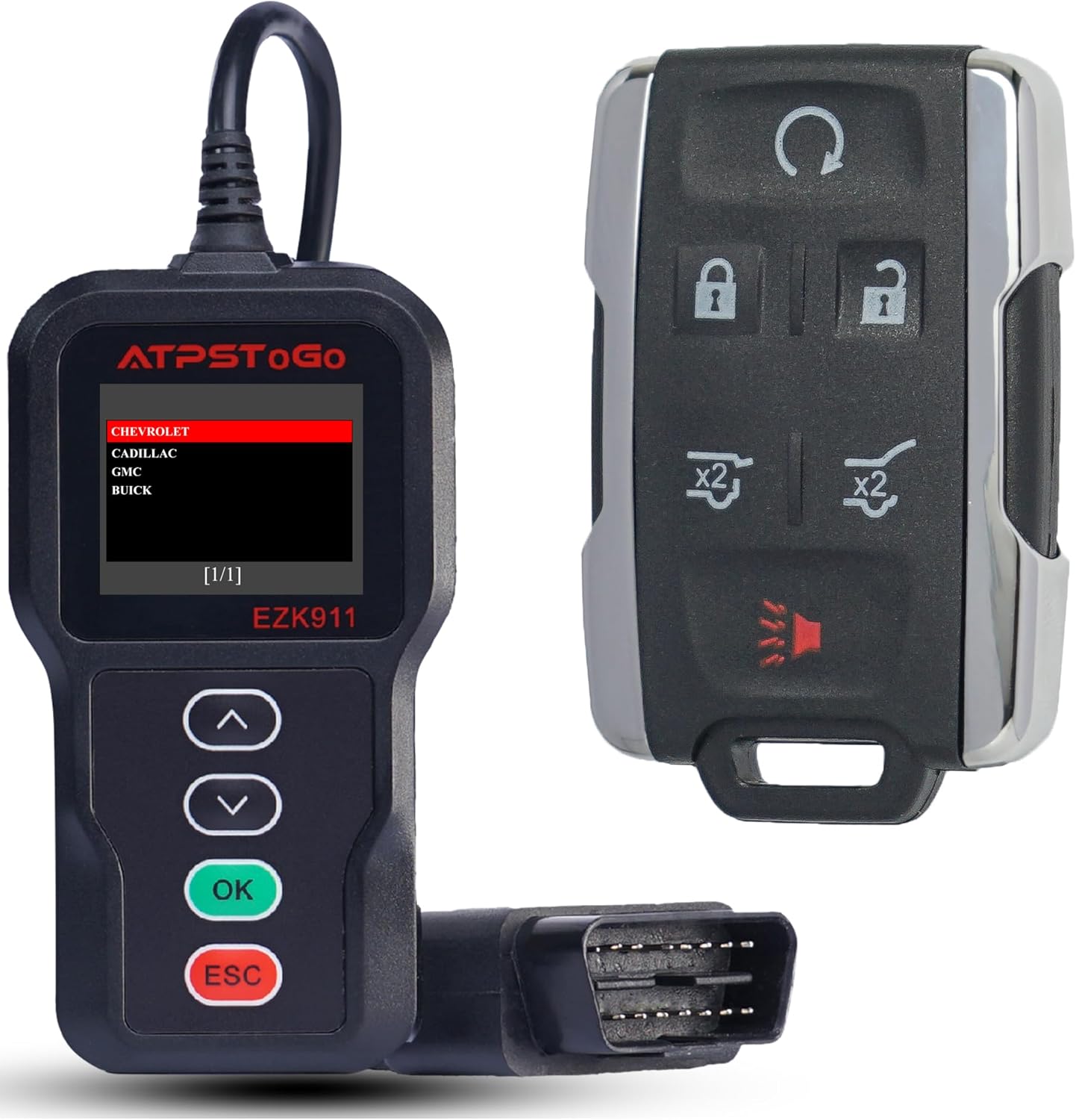 DIY Key Fob Replacement Kit Fits for 2015 2016 2017 2018 2019 Chevy Tahoe Suburban GMC Yukon Keyless Entry Remote Control Replace FCC ID: M3N-32337100 6 Button