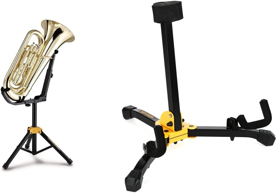 Hercules DS552B Tuba, Euphonium, and Baritone Stand & DS550BB French Horn Stand with Bag