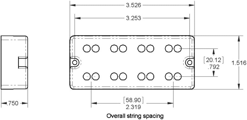 Seymour Duncan Basslines SSB-4NYC NYC Passive Soapbar String Bass pickup set