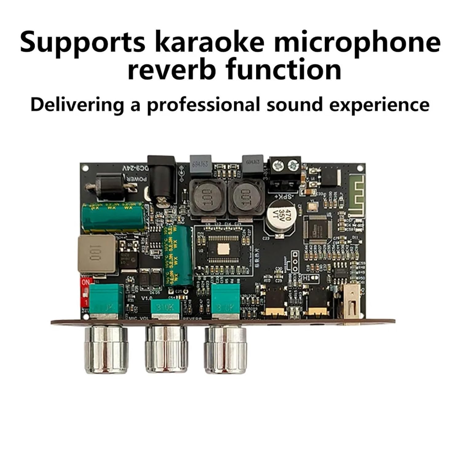 ZK-1001UM 9-24V Mono 100W Amplifier Board BP1048+TPA3116D2 Support TWS Digital Sound Power Amplifiers AMP Module