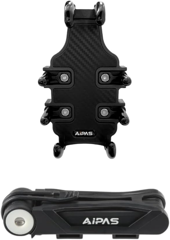 Aipas Bike Accessories 2 in 1 Include Bike Foldable Lock and Bike Phone Holder, Easy Installation Fit for A6 & A8 Electric Bike