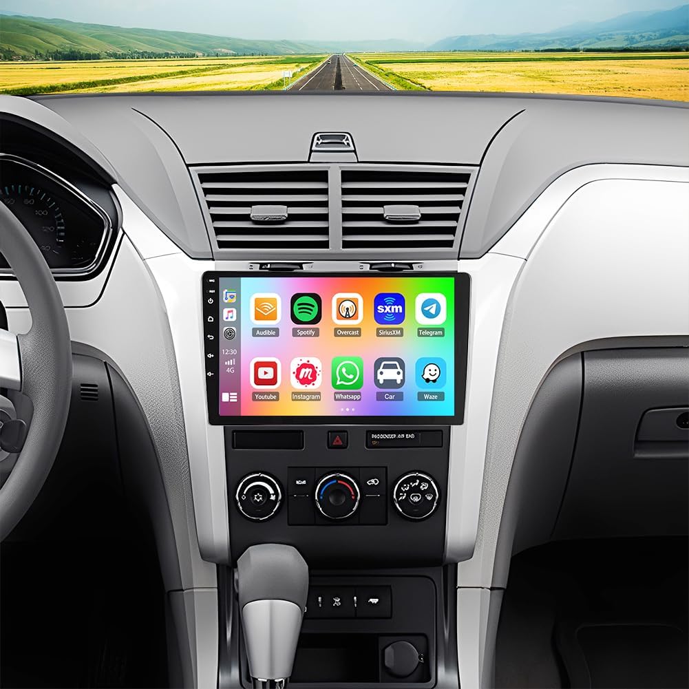 Android 13 Car Radio Stereo for Chevrolet Traverse 2009 2010 2011 2012 with CarPlay & Android Auto,10