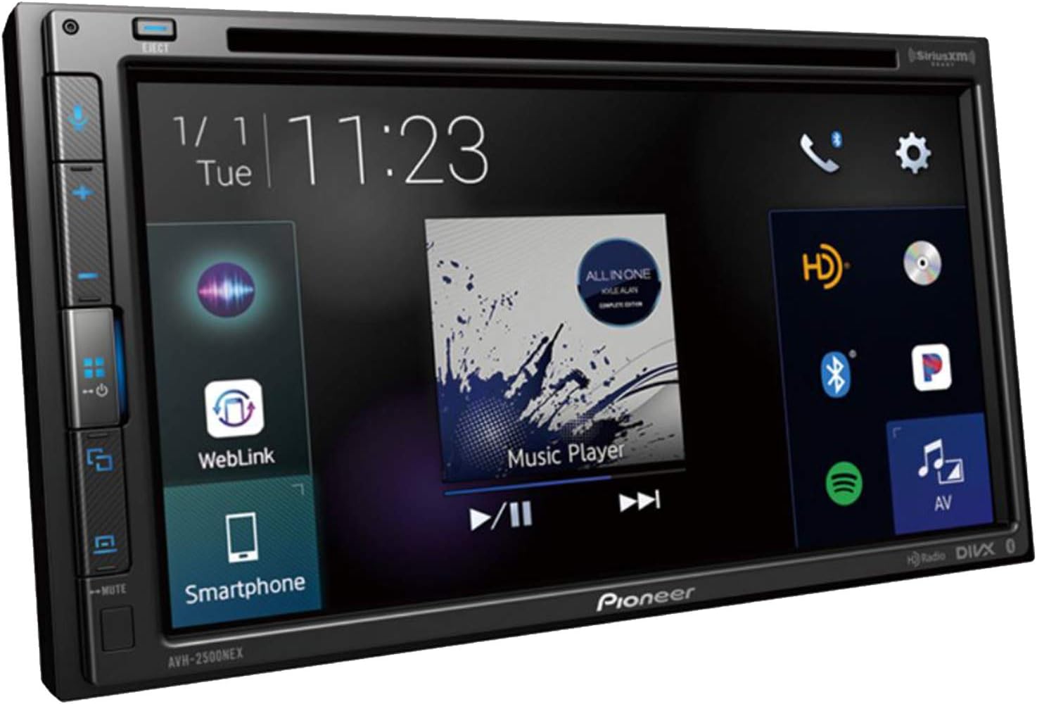 Pioneer AVH-2500NEX In-Dash 2-Din Touchscreen DVD/MP3 Stereo Receiver with Bluetooth, Apple Carplay, and Android Auto Compatibility