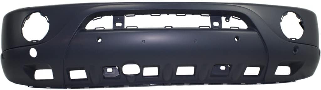 For Mercedes-Benz ML350 Bumper Cover 2003 2004 2005 Front | Primed | w/Headlight Washer & Parktronic Holes & Round Fog Light Holes MB1000158 | 1638805270