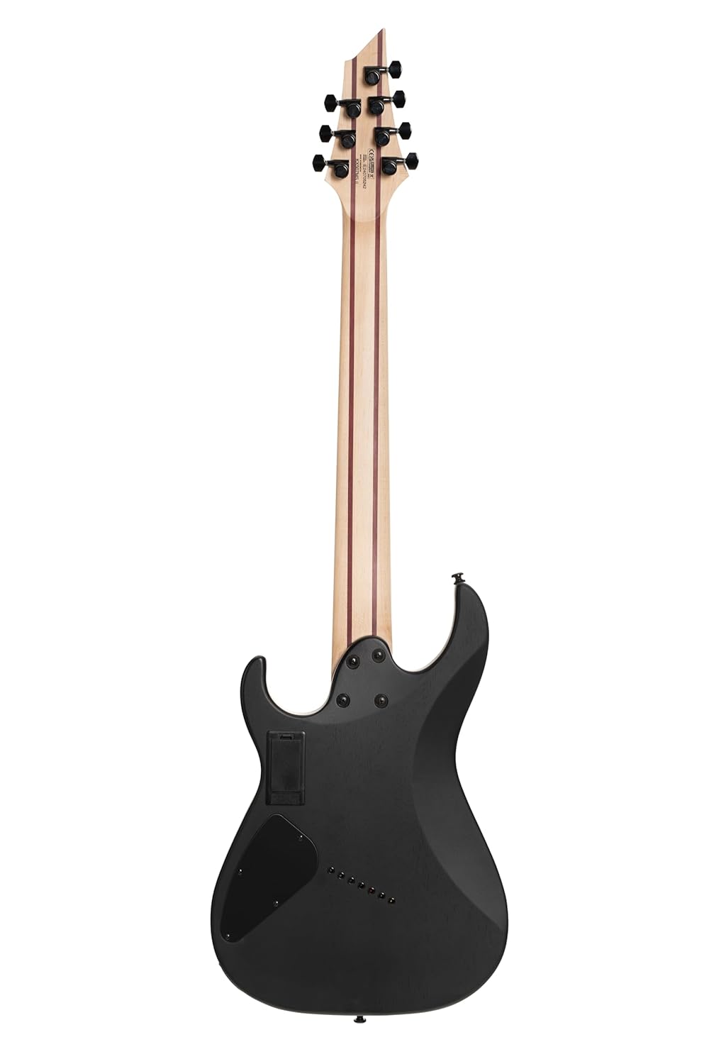 Cort KX507MS-NBB KX Series 7-String Multi-Scale Solid Body Electric Guitar, Pale Moon Ebony