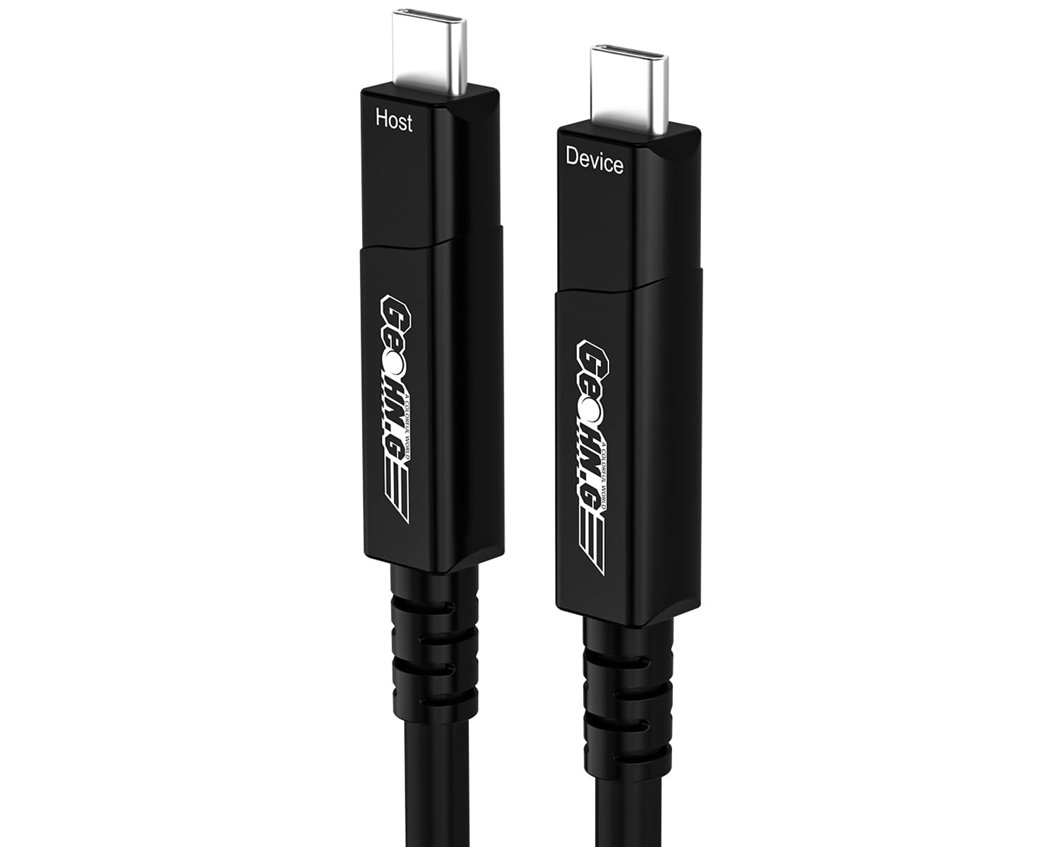 GeoHN.G Full-Featured Fiber Optic USB C to USB C Cable 5M/16.5FT, 10Gbps 4-Lanes Long Distance USB 3.2 Video Cable with PD 60W for VR Headsets/AR, Webcam, Laptop, Camera, Mini PC and Video Conference