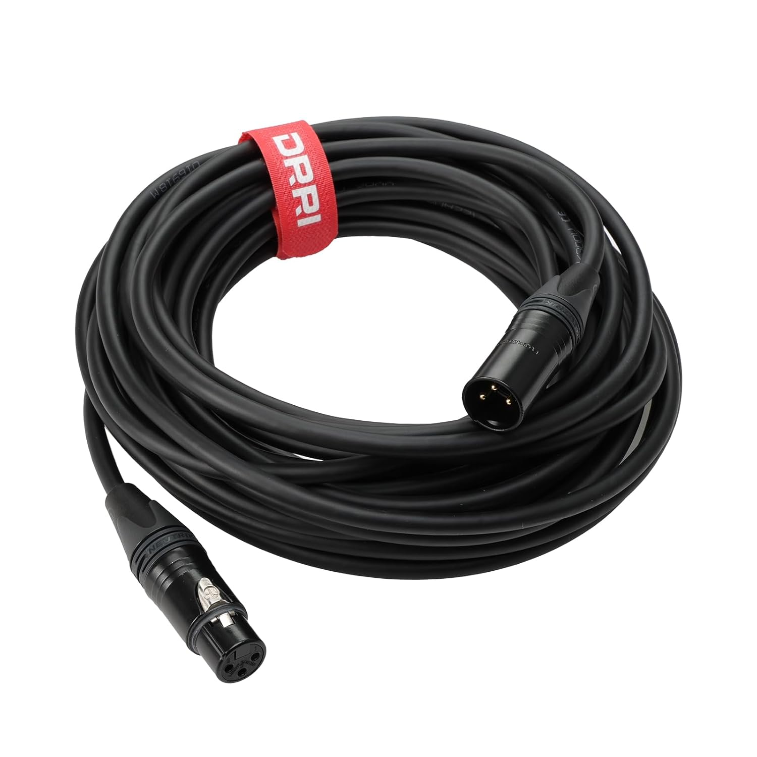 DRRI 24V DC Power Cable Neutrik 3-Pin XLR Female to 3-Pin XLR Male for LED Lights (10M)