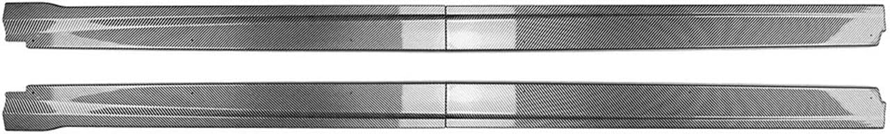 Side Skirts Car Side Skirt Extension Exterior Lower Spoiler Splitter Compatible for Subaru WRX STI VB 2022-2025 Glossy Black/Carbon Fiber Look(Carbon Fiber Look)