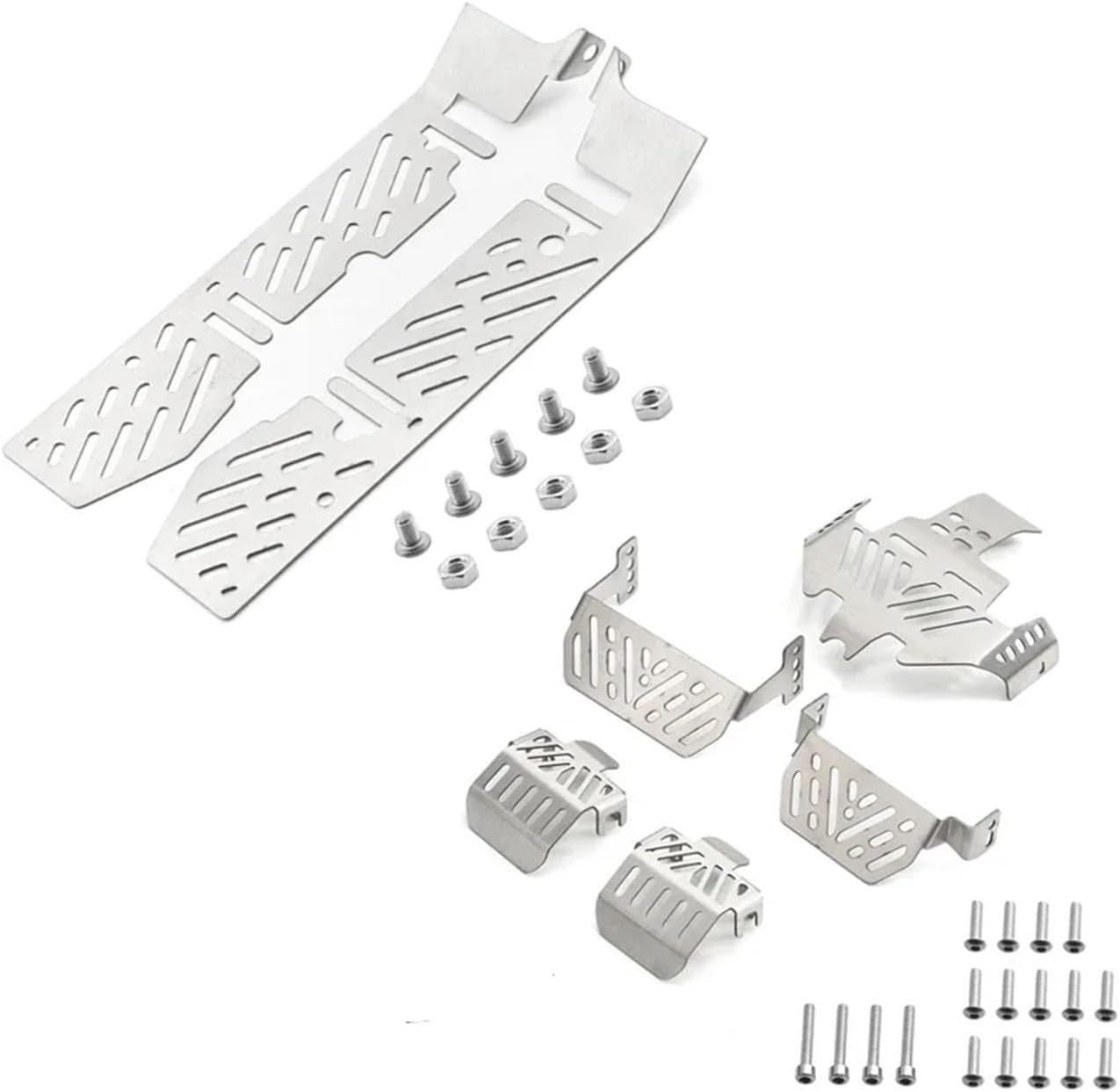 RC Crawlers Components For Traxxas For TRX4 Sport 1/10 Body For Defender RC Chassis Armor Set Car Stainless Steel Skid Plate Replacement Parts Decoration Accessories(Size 7PCS)