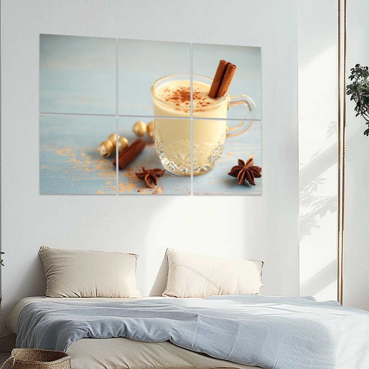 6 Pack Art Acoustic Panels Rompope Mexican Ponche de Huevo Soundproof Wall Panels, 48