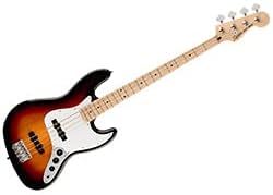 Fender Squier Affinity Series Jazz Bass, 3-Color Sunburst, Maple Fingerboard
