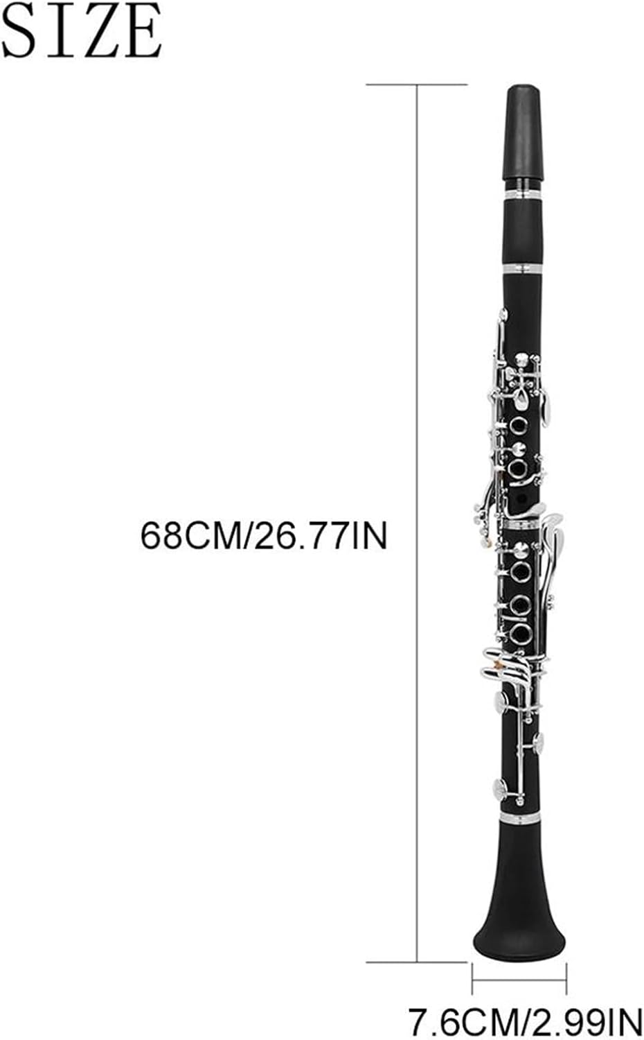 Clarinet Musical Instruments Bb 17 Key Bakelite Clarinet With Reeds Portable Cloth Box Professional Woodwind Instrument