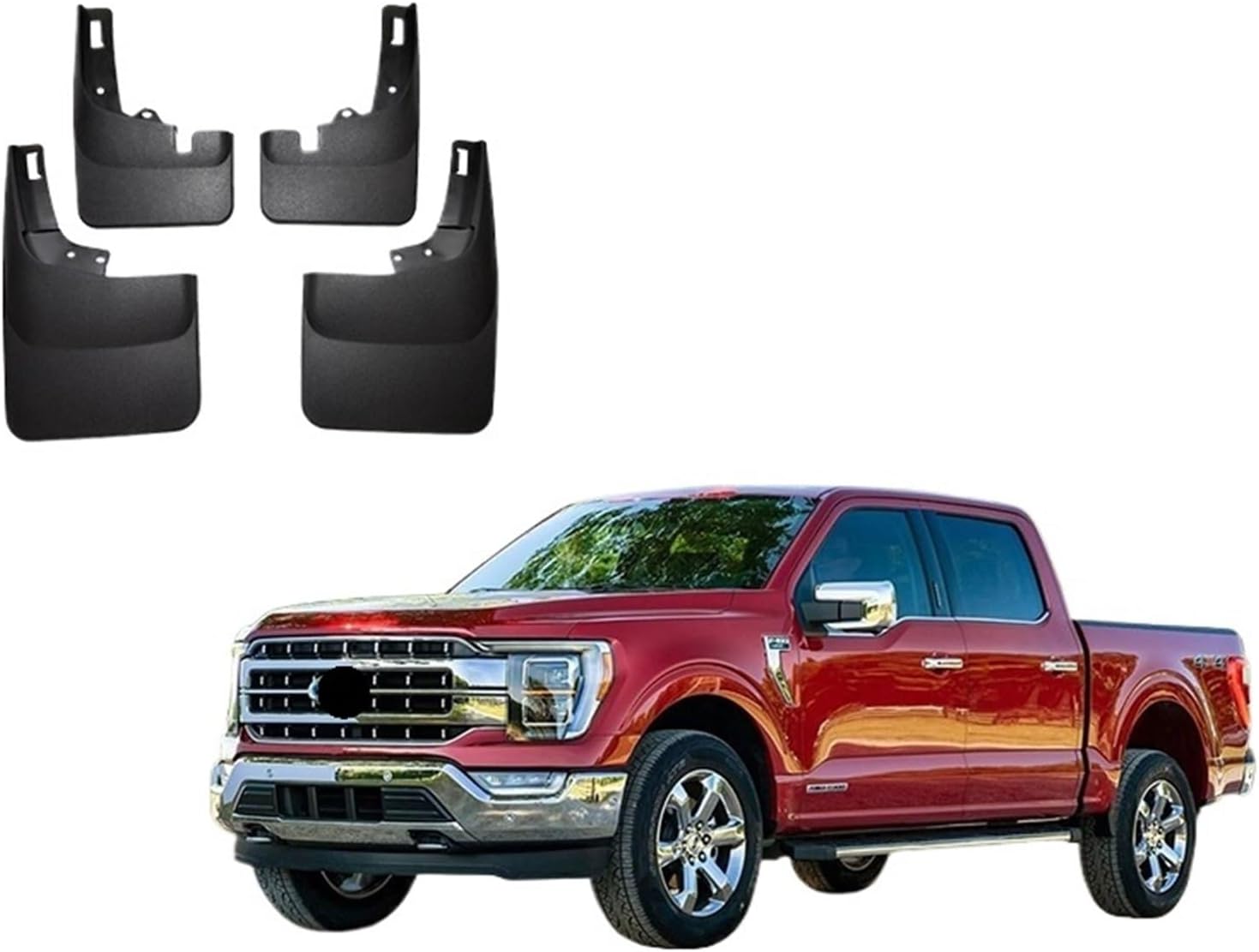 Mud Flaps Compatible with F-150 F150 F250 2015-2024 2022 2023 2024 Splash Guards Fender MudFlaps Front Rear Mudguards Car Accessories(F150 2021-2024)