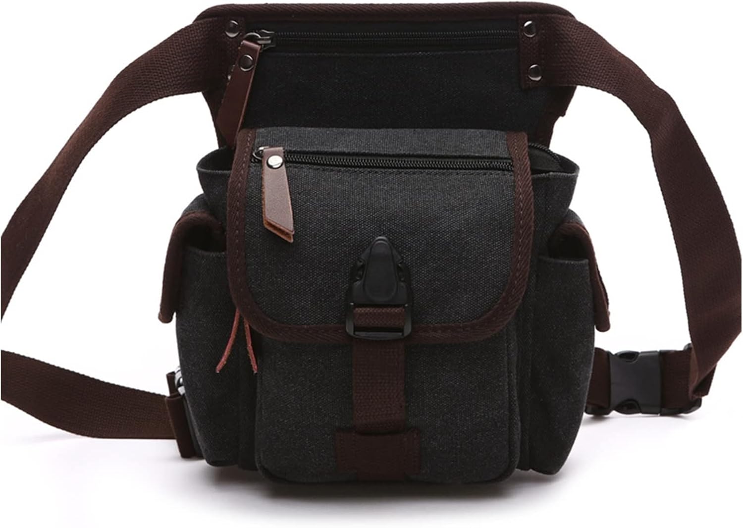 Backpack Computer Backpack Canvas Backpack Fashion Trend Canvas Backpack Men's British Style Men's Backpack (Color : Blue, Size : A)