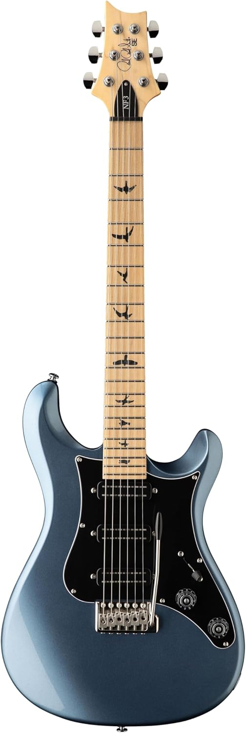PRS SE NF3 Maple Fretboard, Ice Blue Metallic with Gig Bag
