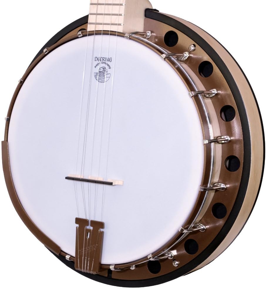 Deering Goodtime Two Deco 5-String Banjo - Best Beginner Bluegrass Banjo | Made In U.S.A.