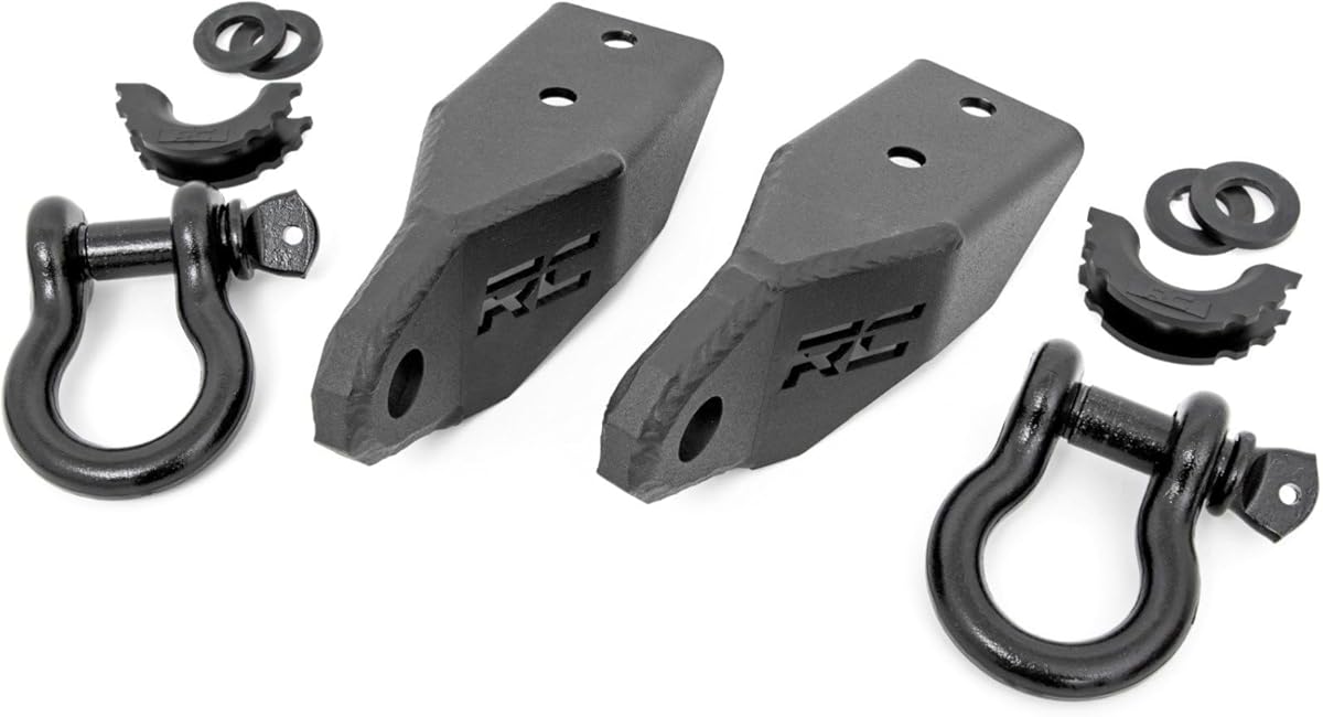 Rough Country Tow Hook Shackle Mount Kit for 2007-2021 Toyota Tundra - RS153