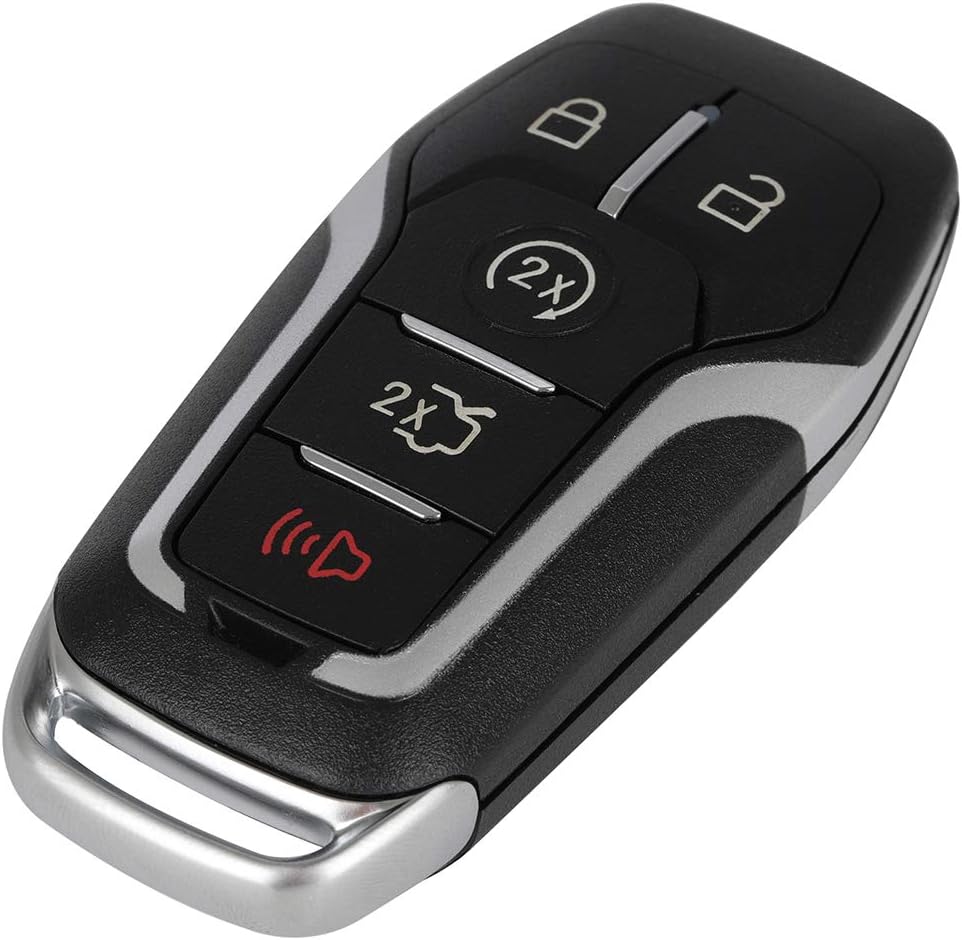 SCITOO Keyless Entry Remote Key Fob Replacement for 1 X 5 Button Uncut Car Key for Lincoln MKC 15-16 MKX 15-18 Nautilus for Ford for Edge 15-17 for Fusion 13-16 1pc FCC 5923896 902MHz