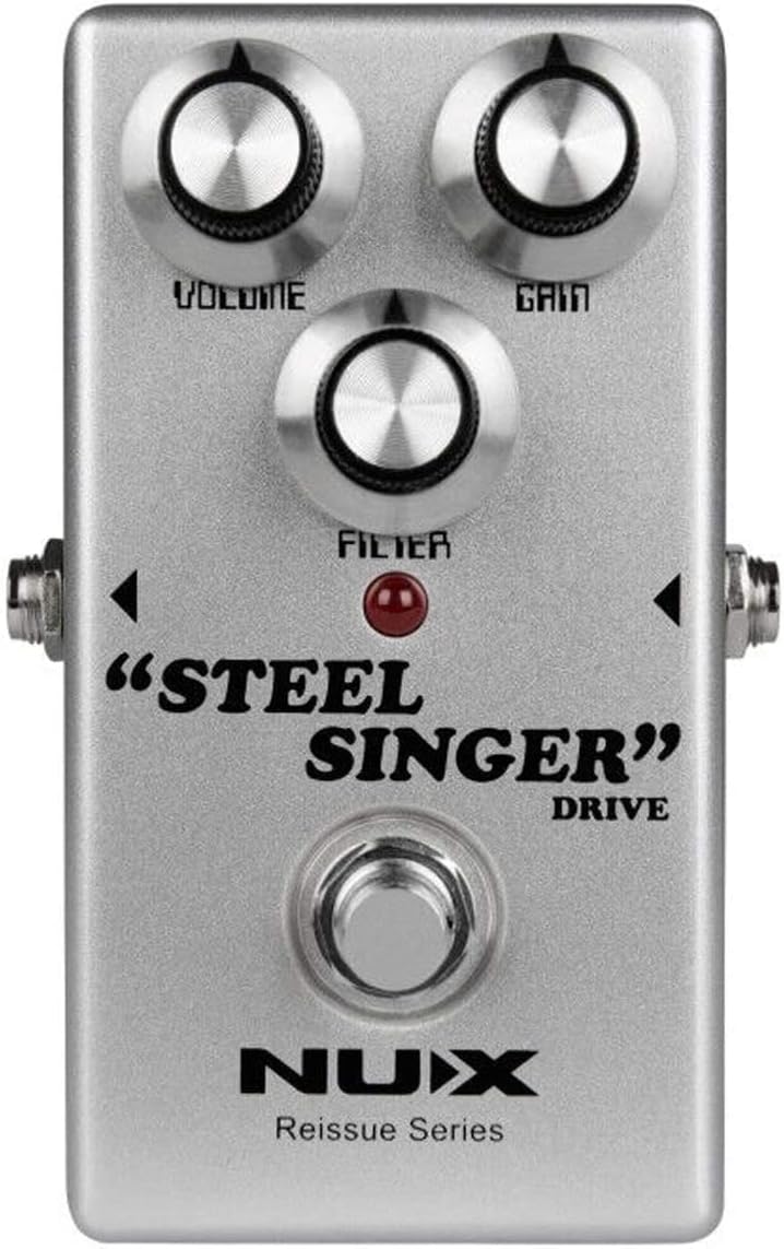 Briskdrop NUX Steel Singer Overdrive Pedal Bundle with Power Supply, steelsingerpsu