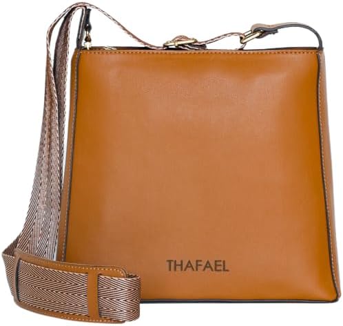 Anti-theft Crossbody: Made of Premium Vegan Cactus Leather, Sleek and Fashionable, Medium Size