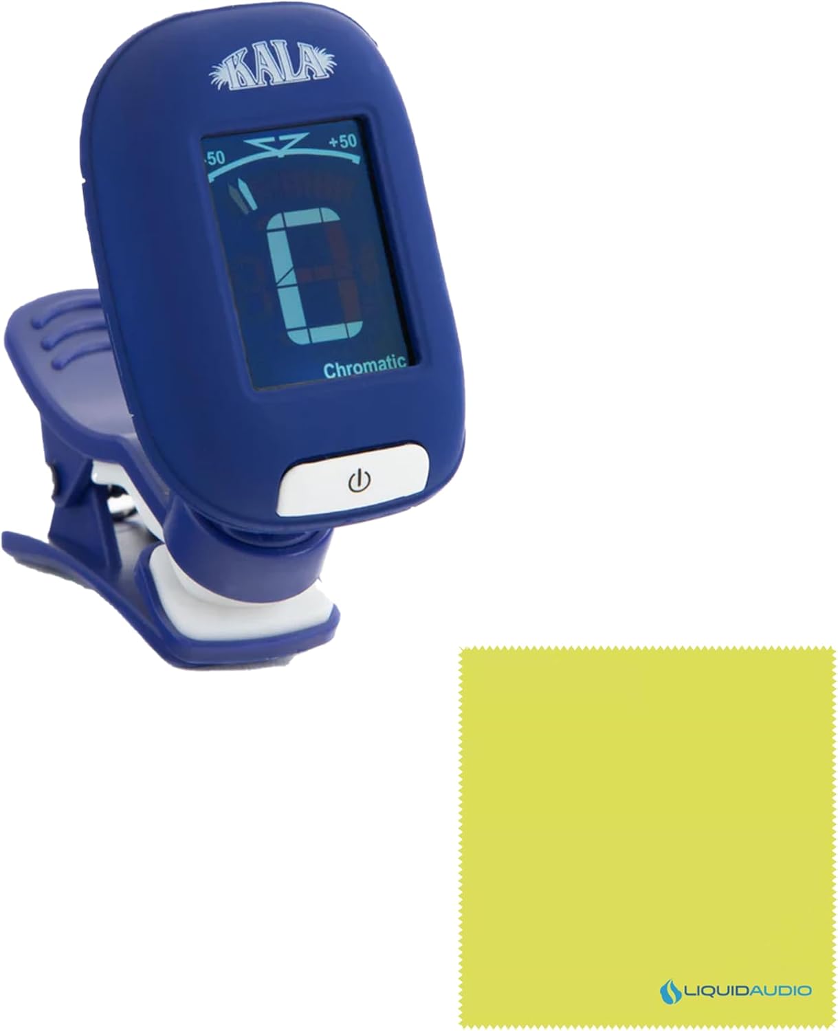 Kala KA-B Mahogany Baritone Ukulele Bundle with KALA Klipz Blue Clip-On Tuner & Polishing Cloth – All-Mahogany Construction, Warm Tone, Chrome Die-Cast Tuners, Ideal for Beginners & Pros