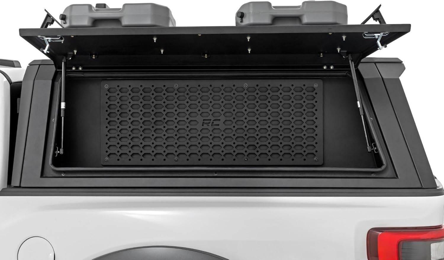 Rough Country Bed Cap Molle Panel Side Bin (Drivers Side) - Storage Upgrade for RC Bed Topper