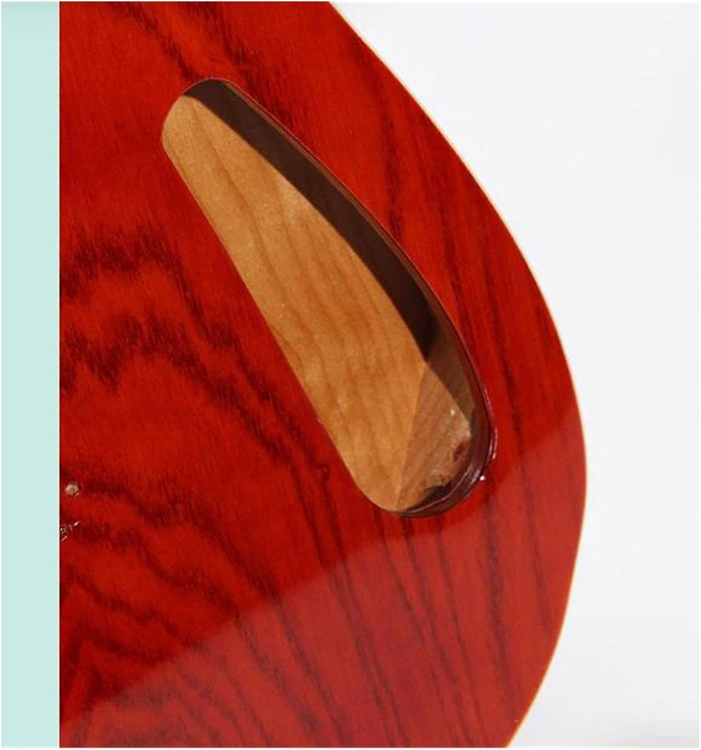 Guitar Body Guitar Replacement Parts Electric Guitar Body 2 Pieces Alder With F Hole Semi Hollow For Guit(Green)