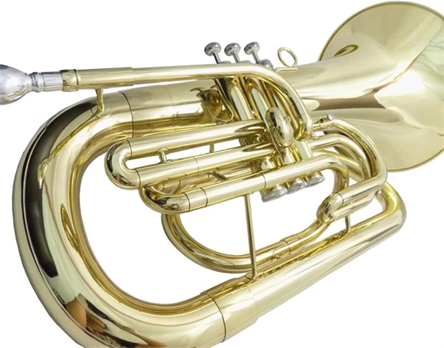 Beginner euphonium Bb Marching Euphonium Musical Instruments With Case Mouthpiece Yellow Brass Body Lacquer Finishes