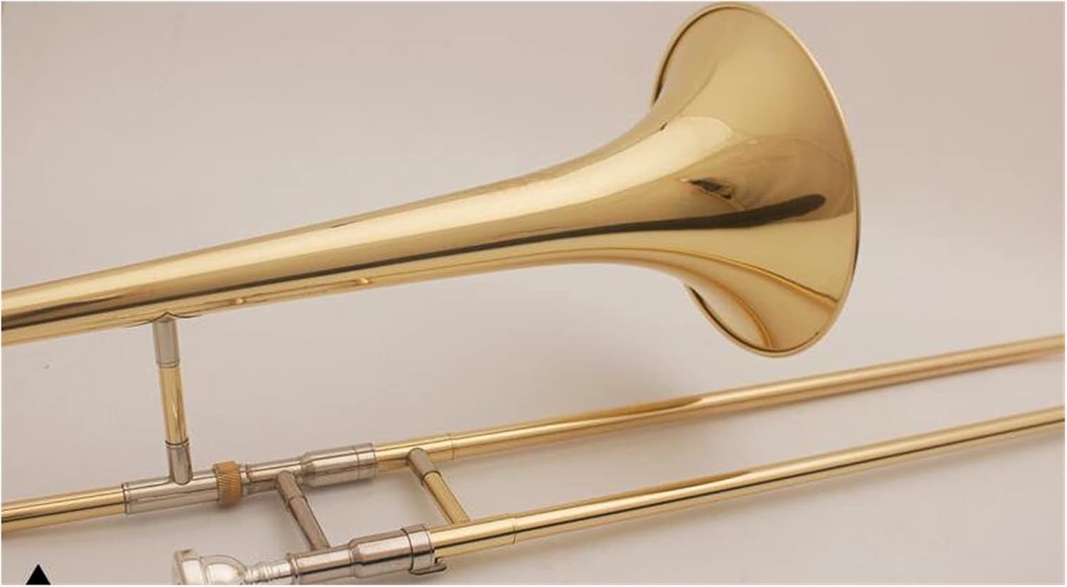 Student Trombone Professional Tenor Trombone B Flat Tenor Trombone Brass Lacquered Gold Playing Brass Instrument with Accessories Trombone Kit (Color : Alto Trombone)