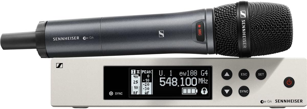 Sennheiser Pro Audio Sennheiser EW 100-845S Wireless Dynamic Supercardioid Microphone System-A Band (516-558Mhz), 100 G4-845-S-A