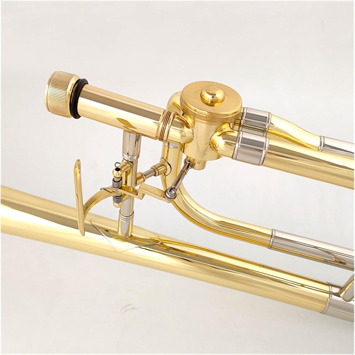 FLFL Student Trombone Tenor Trombone Bb/F Tone with Mouthpiece Carry Case Cleaning Cloth