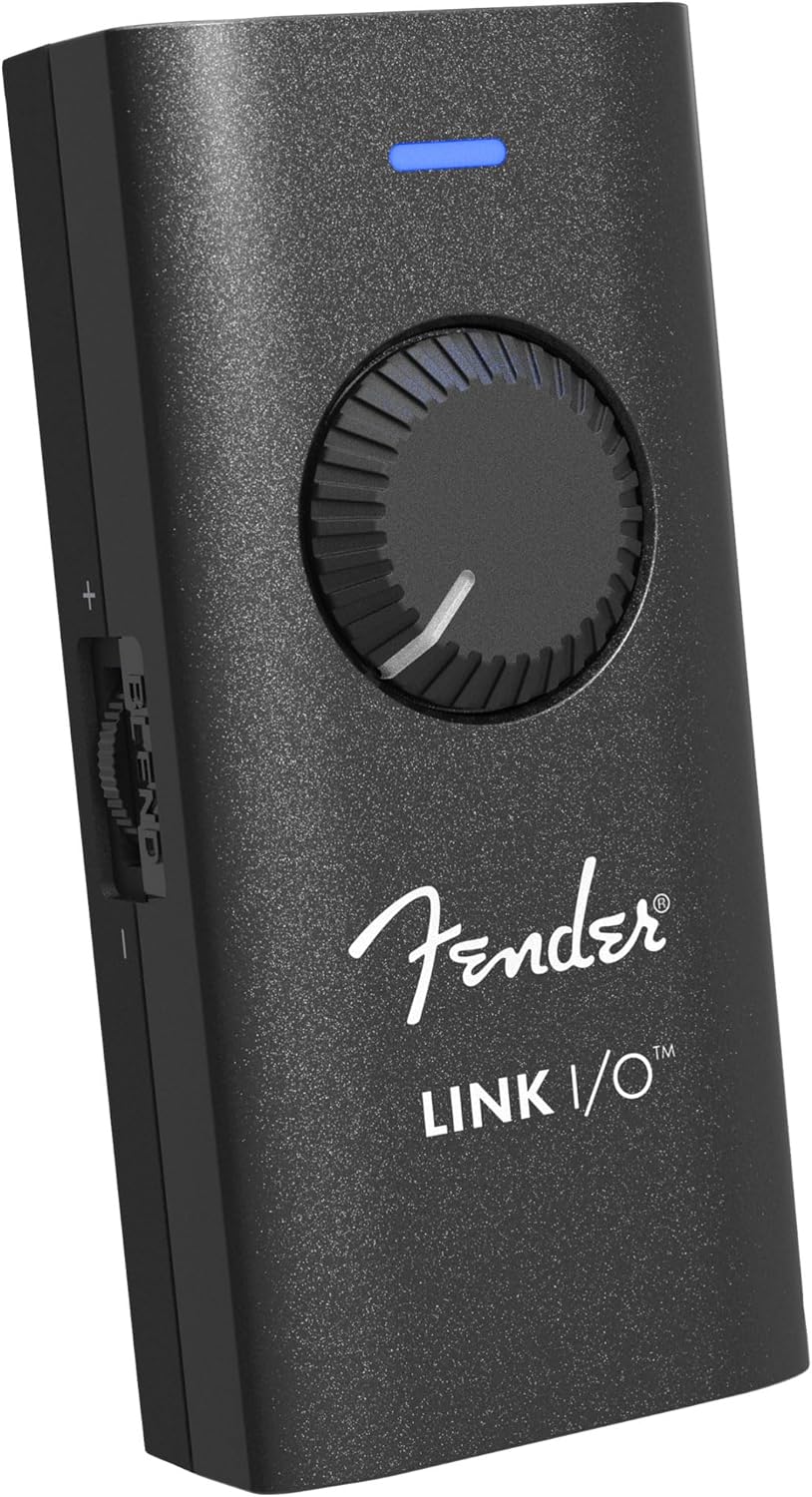 Fender Link I/O Studio Grade Audio Interface Bundle with Instrument Cable and Headphones