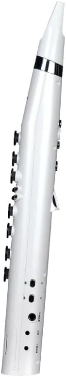 Electric Wind Synthesizer Instrument – 7-Key Mini Digital Saxophone with 30 Synth Sounds, White – Portable Wind Synth Wi100 for Silent Practice & MIDI Performance