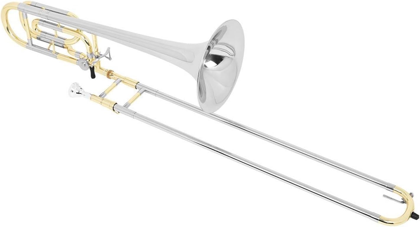 Adult Trombone Instrument Tenor Trombone Gold And Silver Double Color B Flat Key Transposition Adult Instrument
