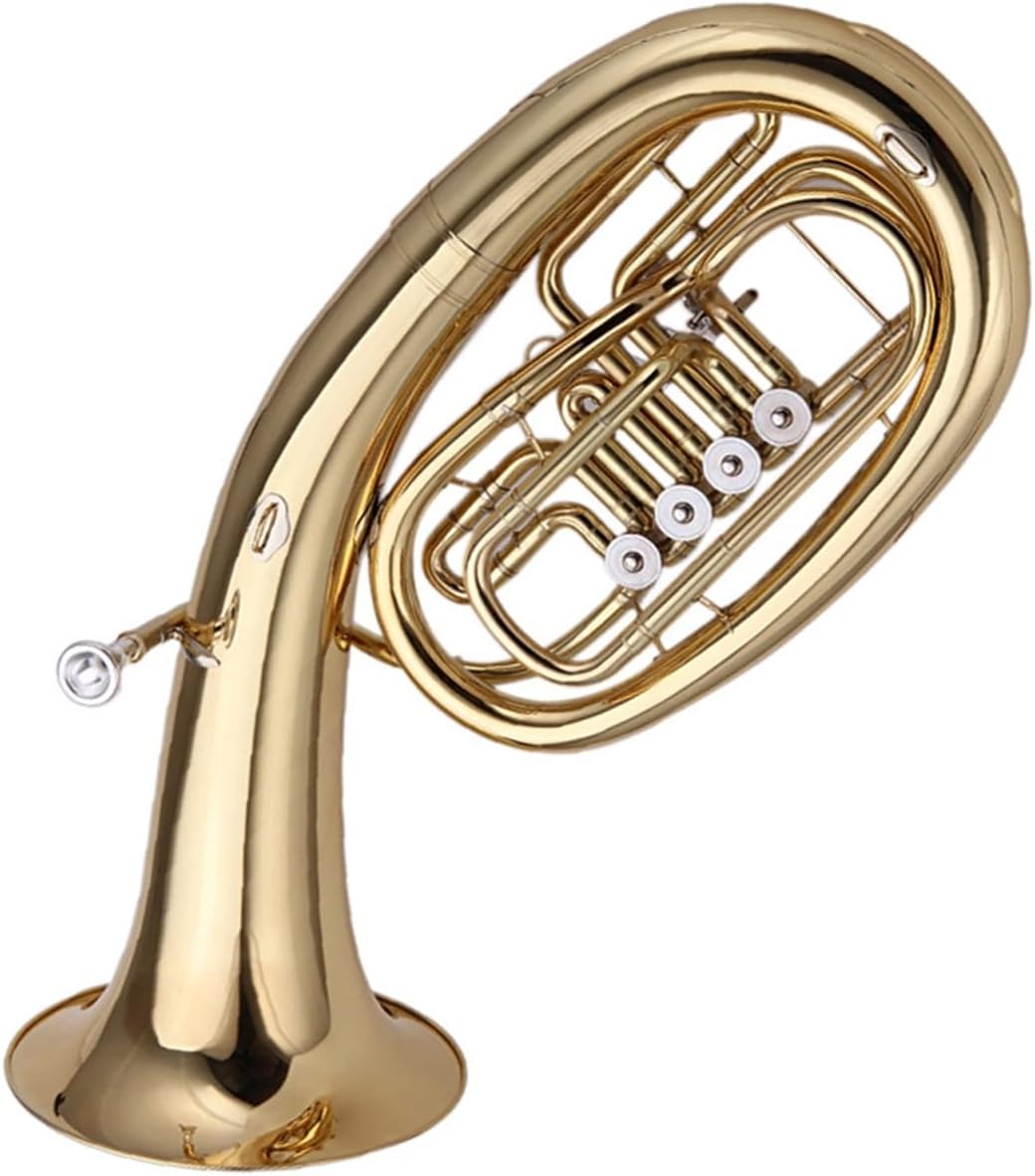 Instruments Flat Keys Euphonium B Key Lacquered Gold Euphonium All-brass Instrument