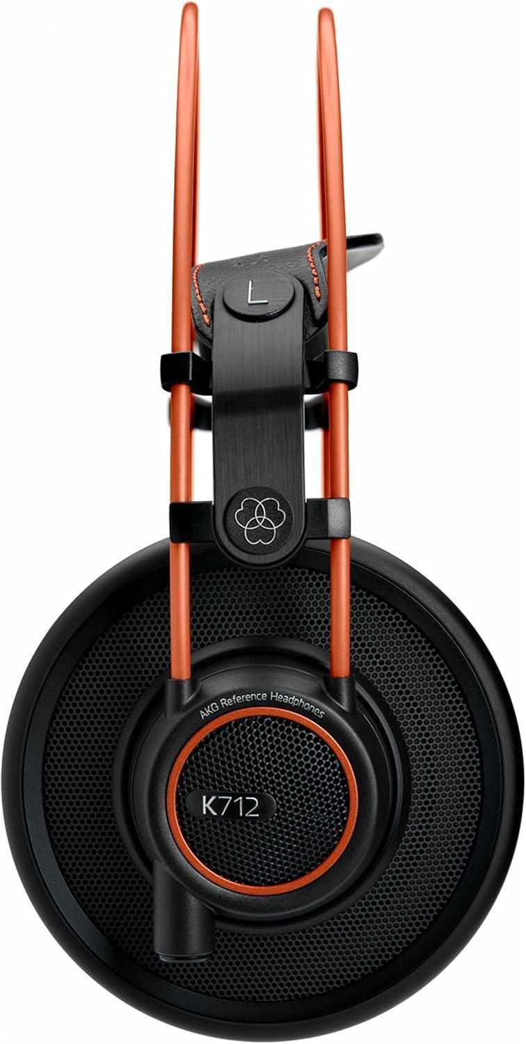 AKG Pro Audio K712 PRO, Wired, Over-Ear, Open Back, Reference Studio Headphones, Flat Wire Voice Coil, Black